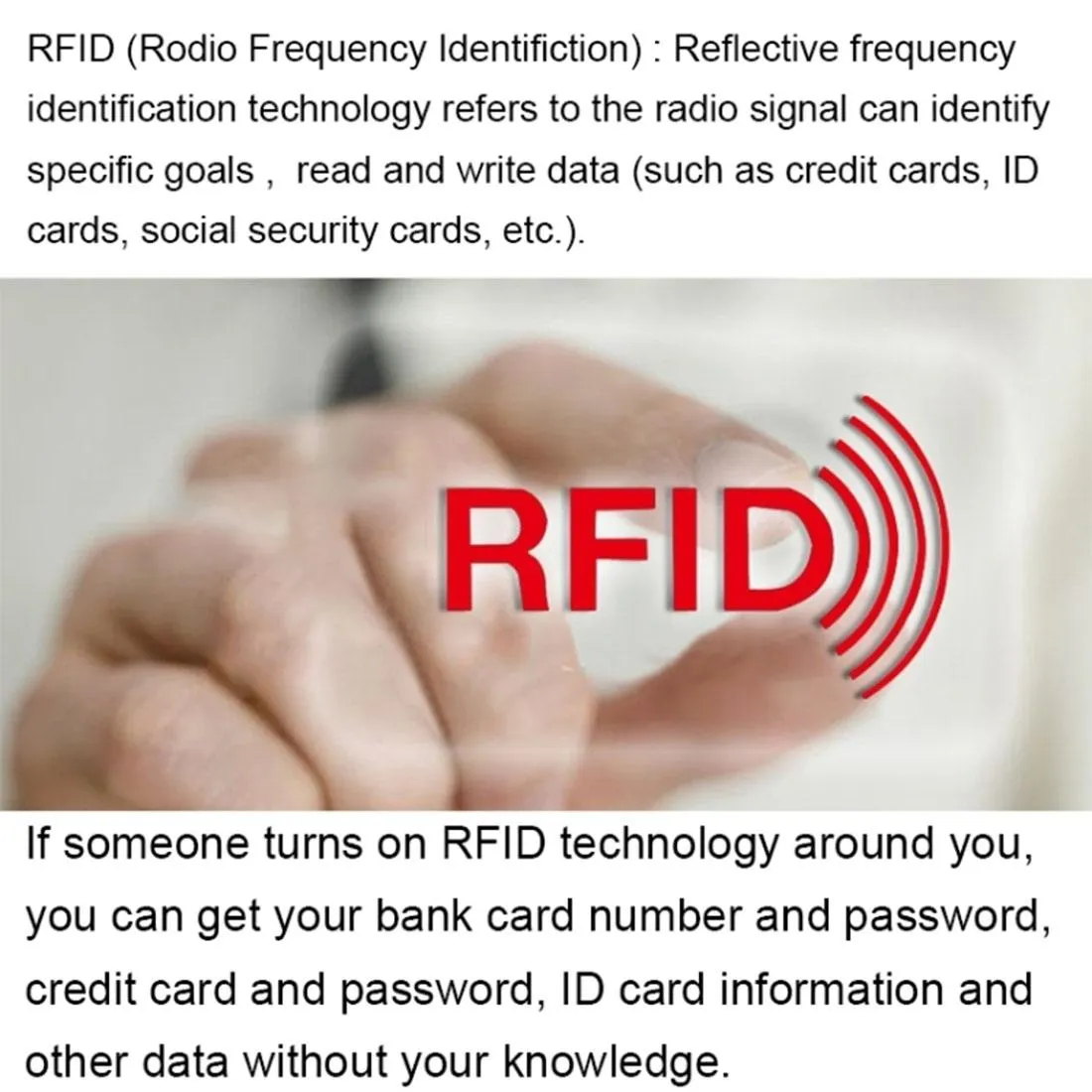 100-piece Rfid Blocking Card Holder - 9x6.3cm Aluminum Foil