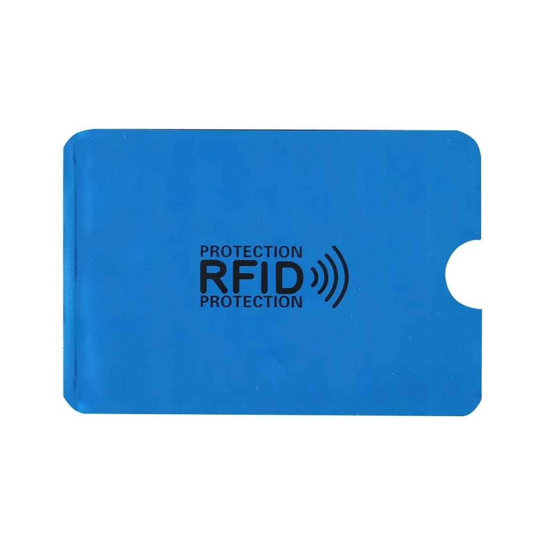 100-piece Rfid Blocking Card Holder - 9x6.3cm Aluminum Foil