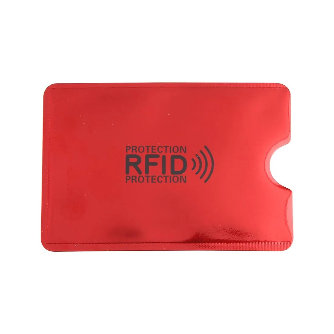 100-piece Rfid Blocking Card Holder - 9x6.3cm Aluminum Foil