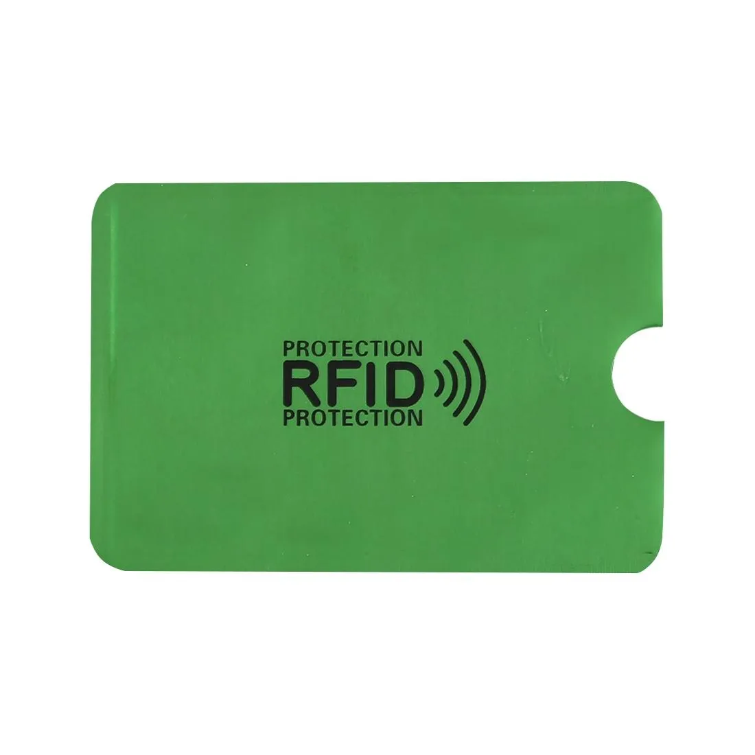 100-piece Rfid Blocking Card Holder - 9x6.3cm Aluminum Foil