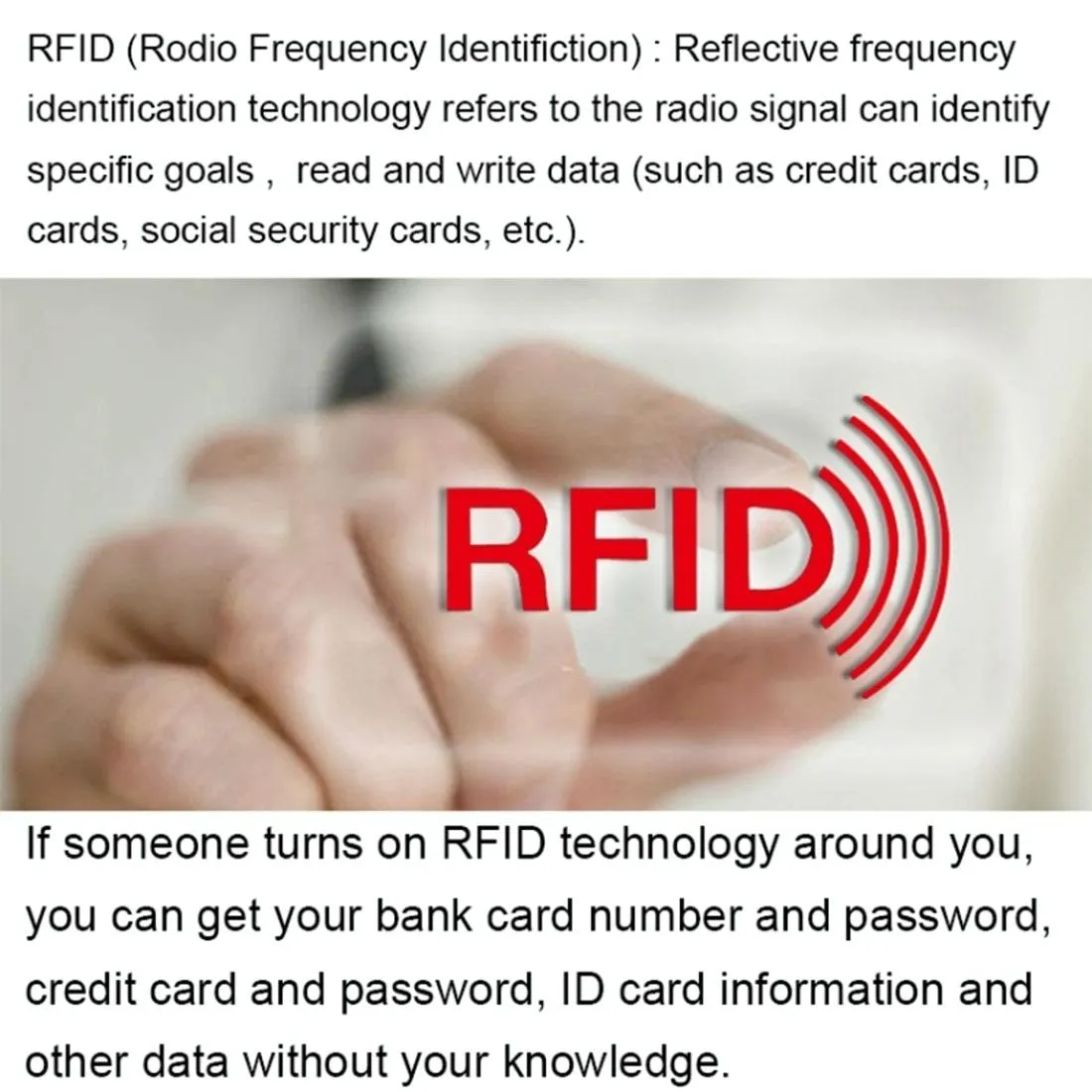100-piece Rfid Blocking Card Holder - 9x6.3cm Aluminum Foil