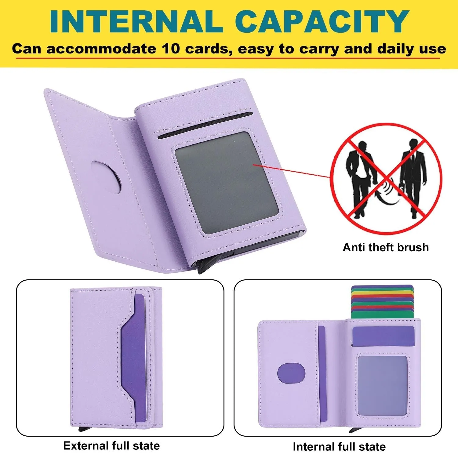 10x6x3cm Secure Brush Card Bag - Compact and Protective