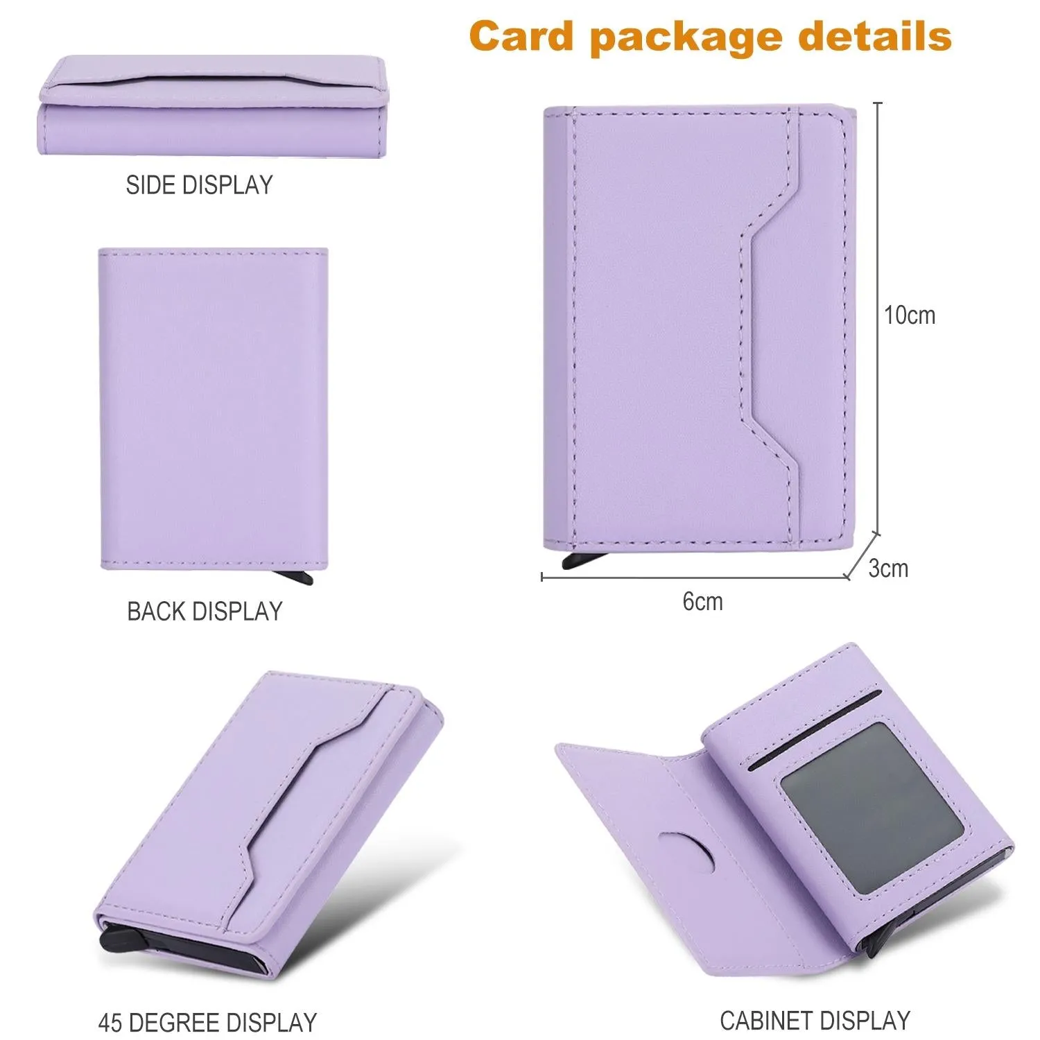10x6x3cm Secure Brush Card Bag - Compact and Protective
