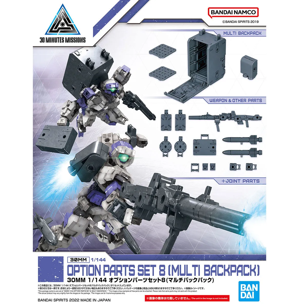 30 Minutes Missions Option Parts Set 8 (Multi Backpack) 1/144 Scale Accessory Set