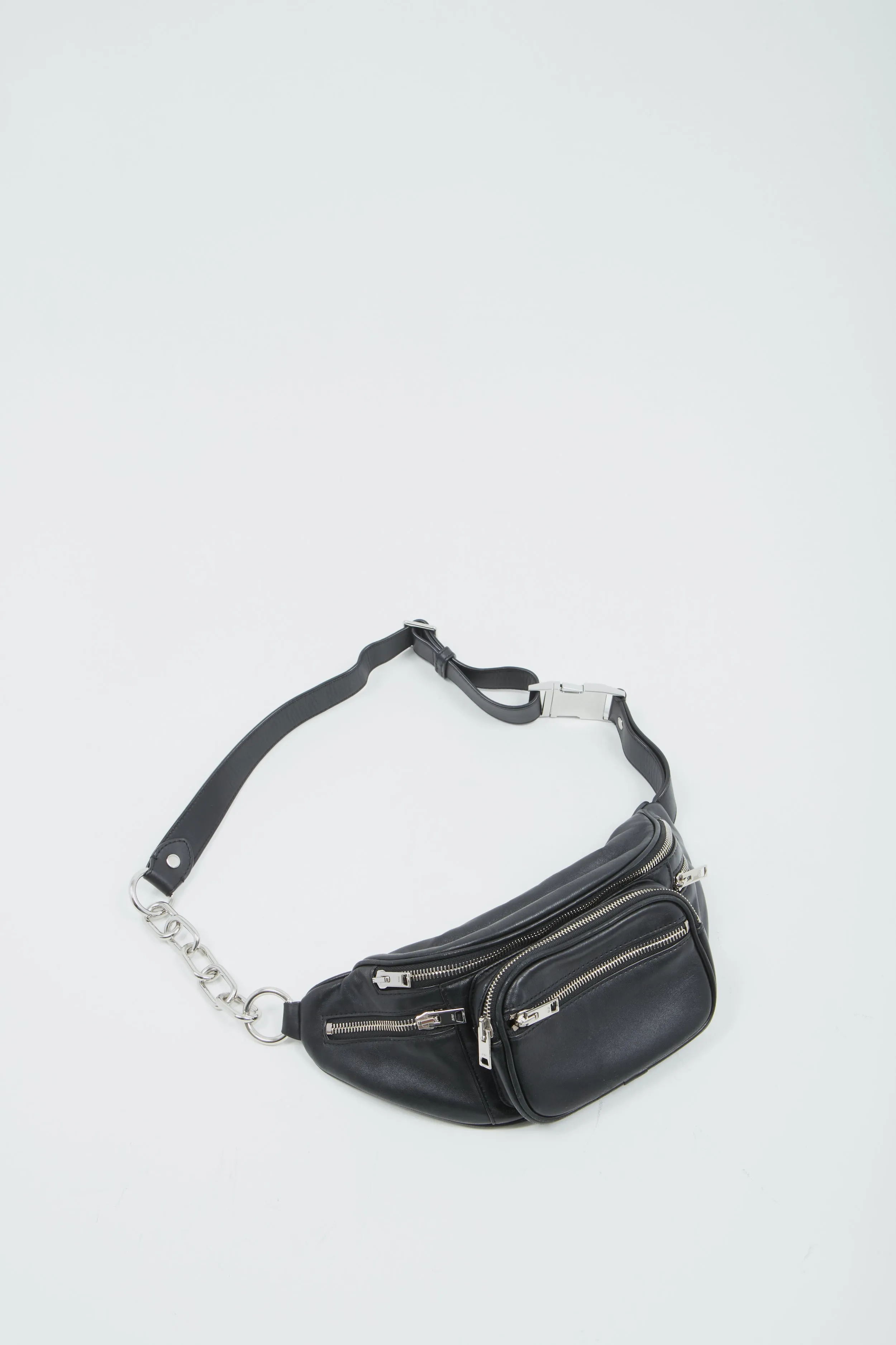 Alexander Wang Black Leather Attica Belt Bag