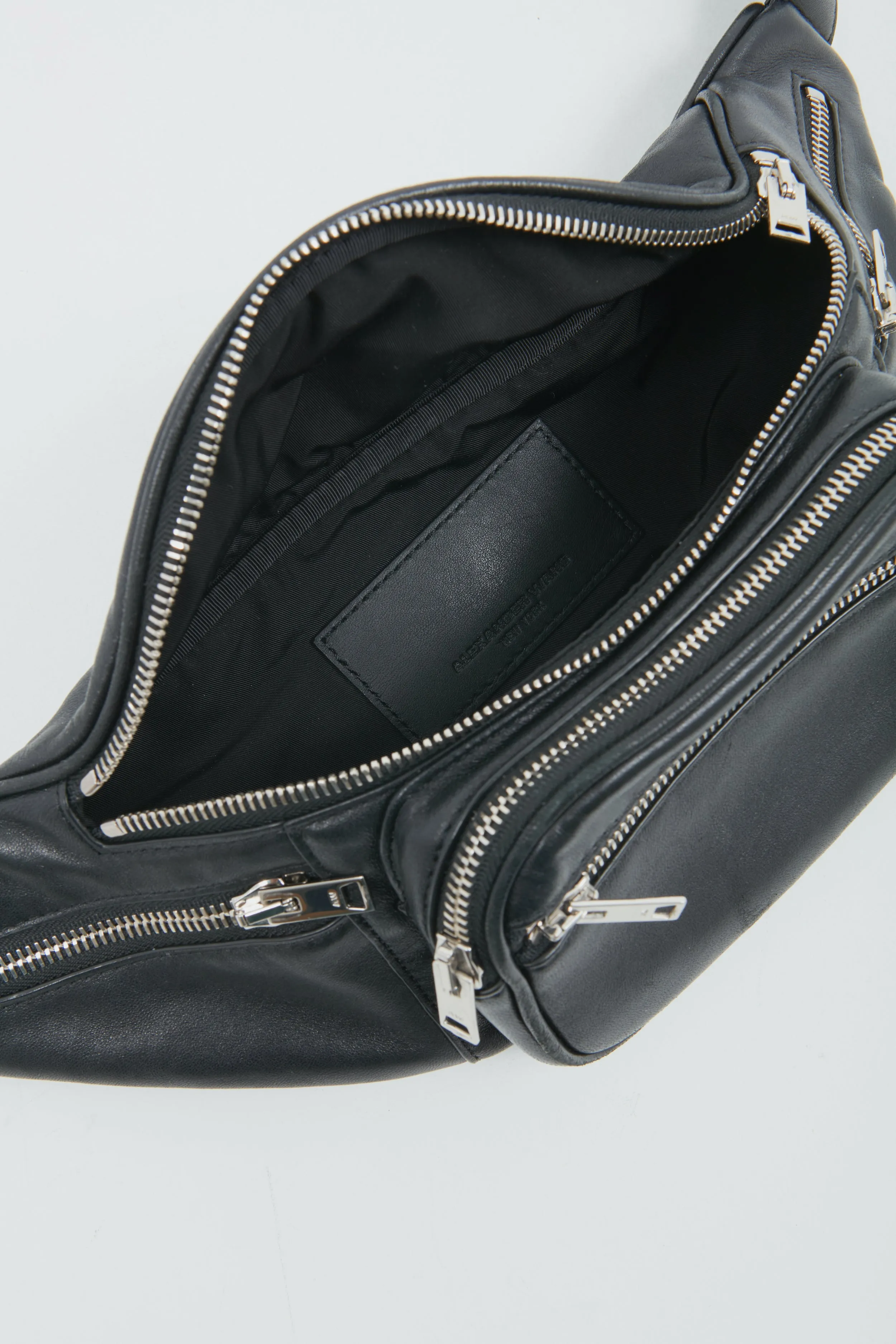 Alexander Wang Black Leather Attica Belt Bag