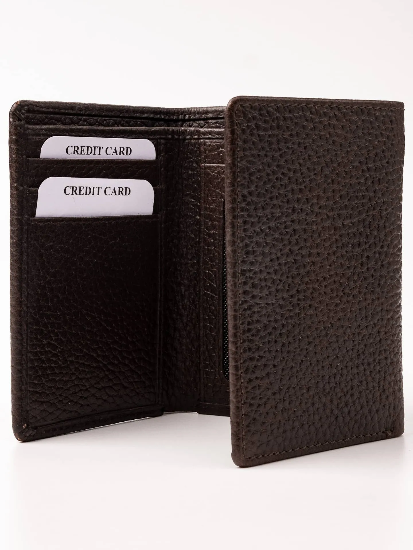 Bacca Bucci Trifold Leather Wallet with AirTag Holder (Only Wallet)