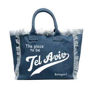 Beach Bag TEL AVIV dark blue