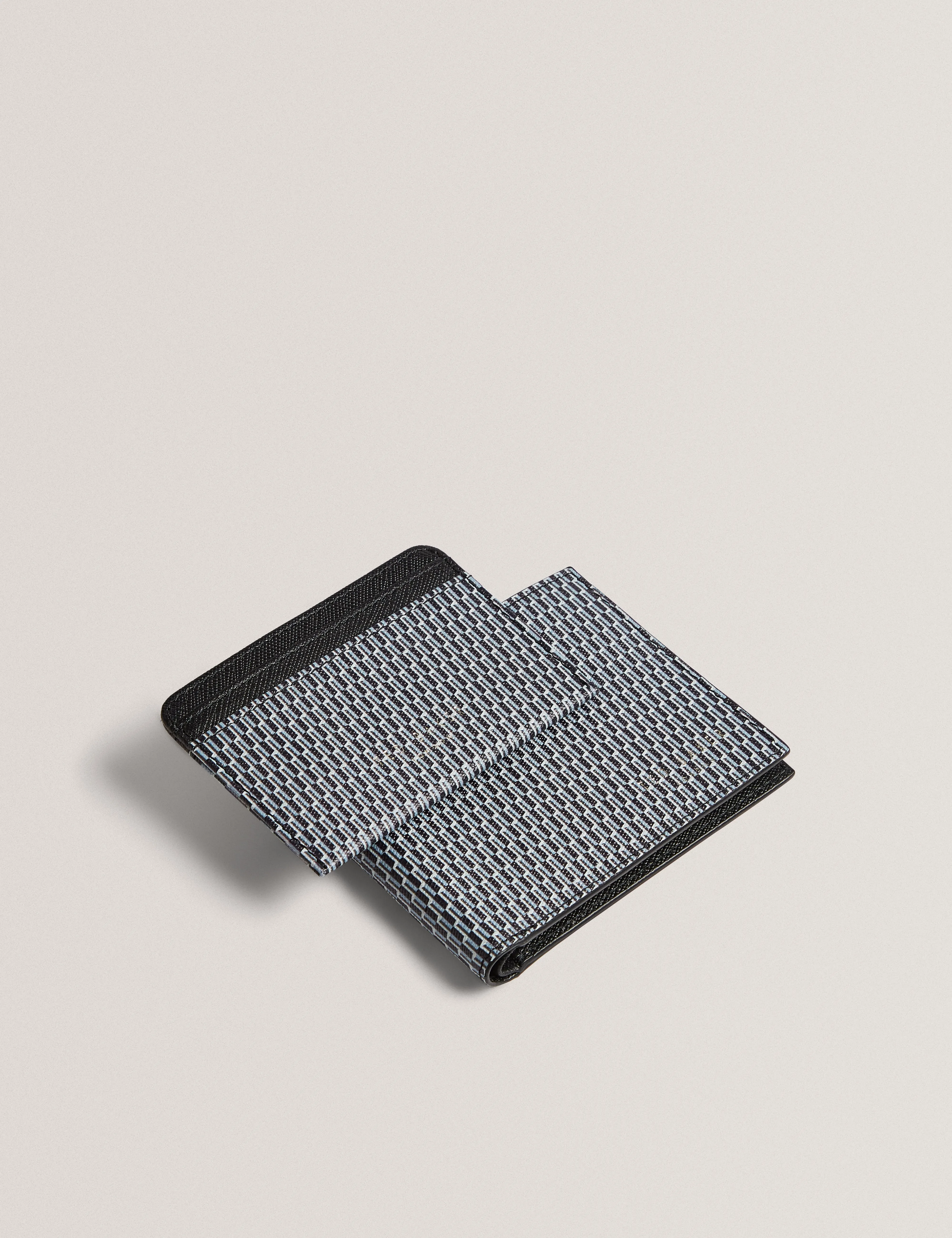 Beccket Printed Wallet And Cardholder Black