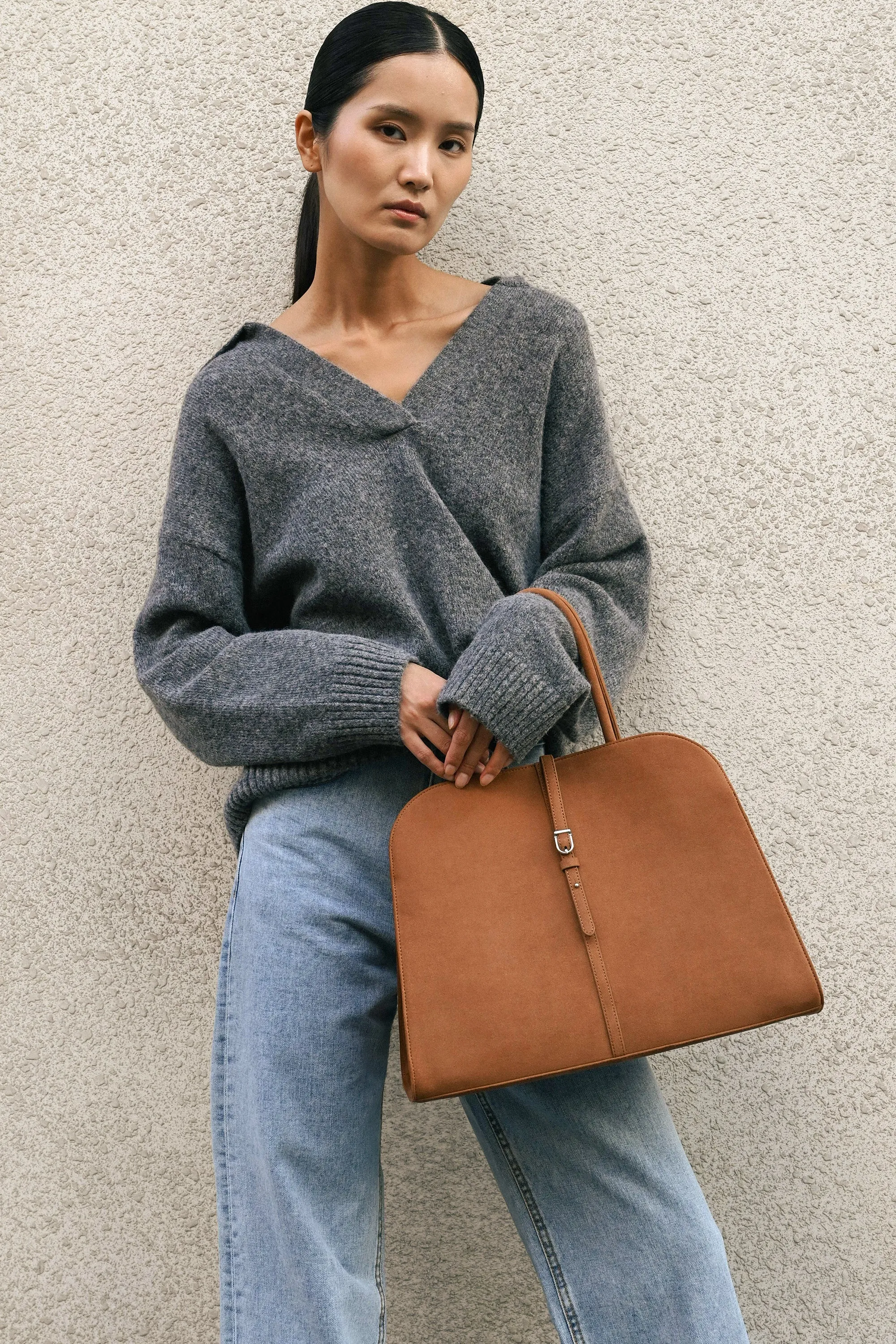 BLANC SUEDE LARGE