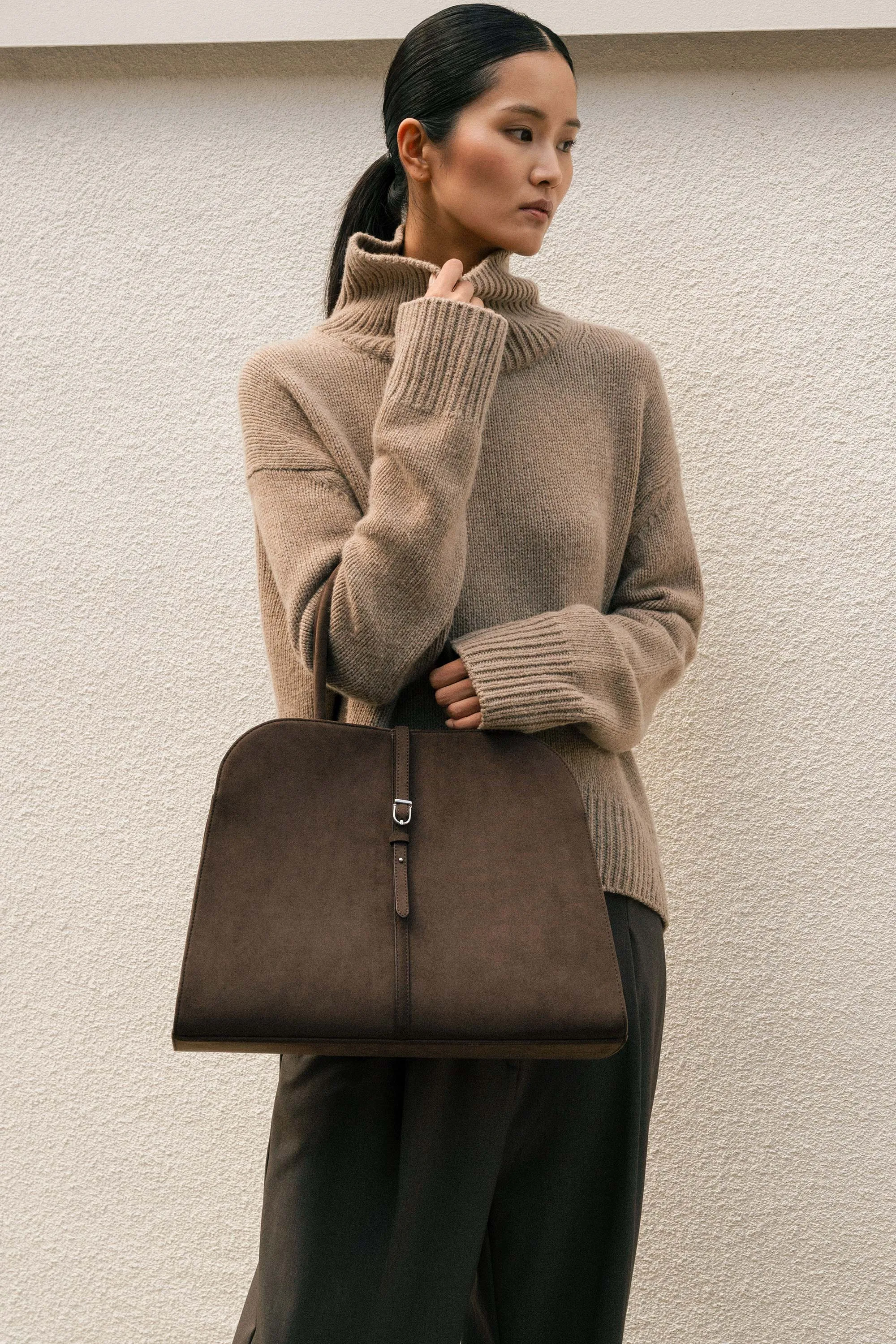 BLANC SUEDE LARGE