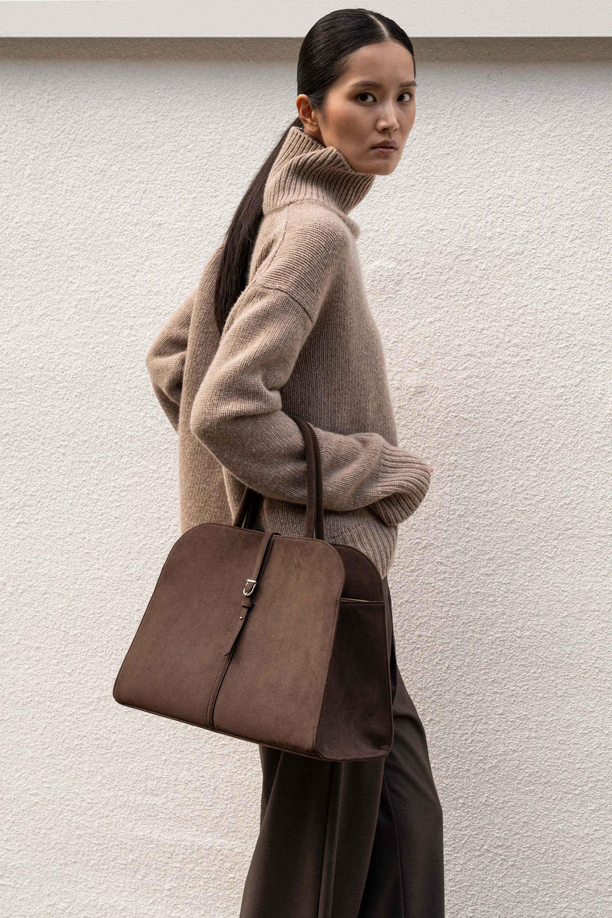 BLANC SUEDE LARGE