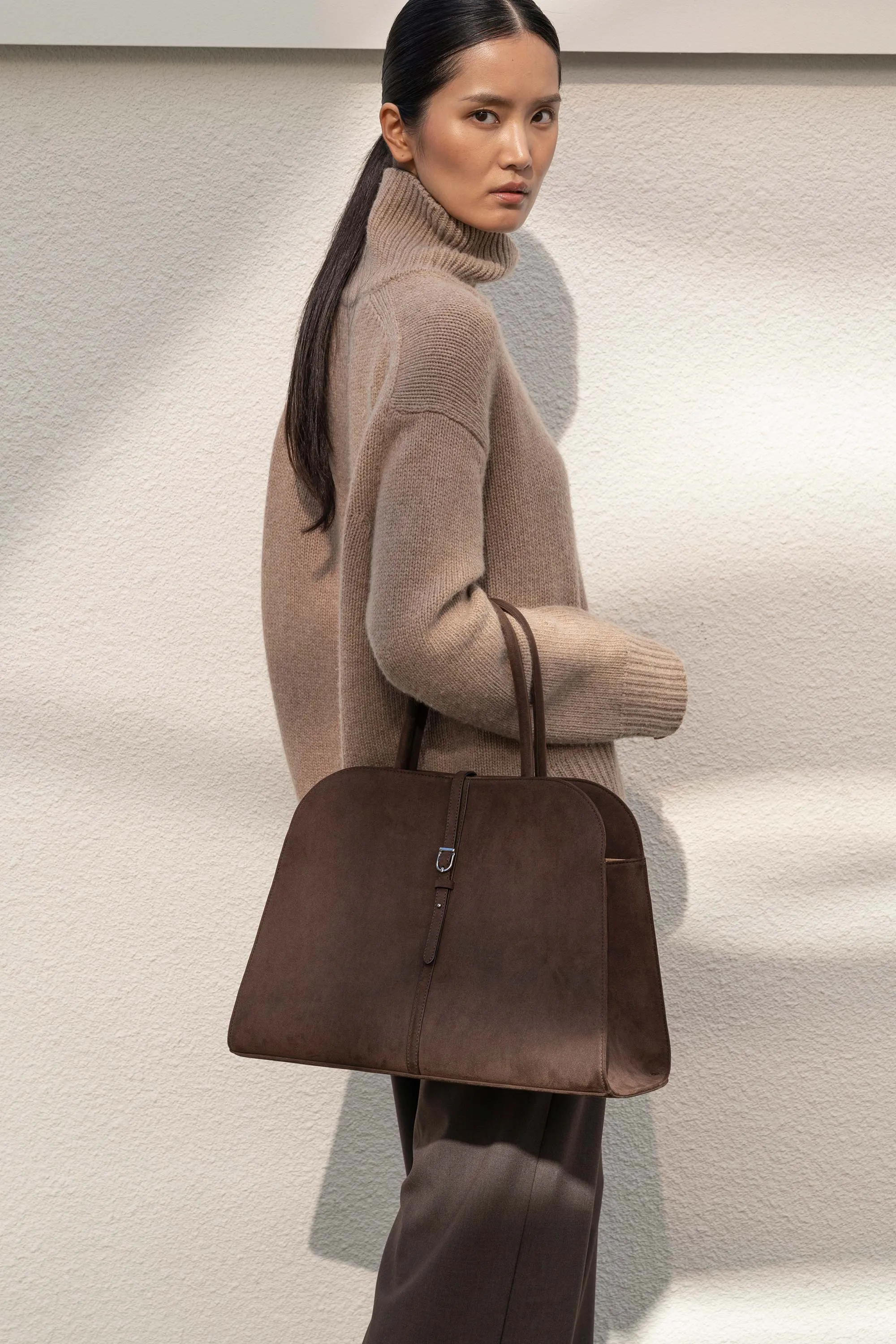 BLANC SUEDE LARGE