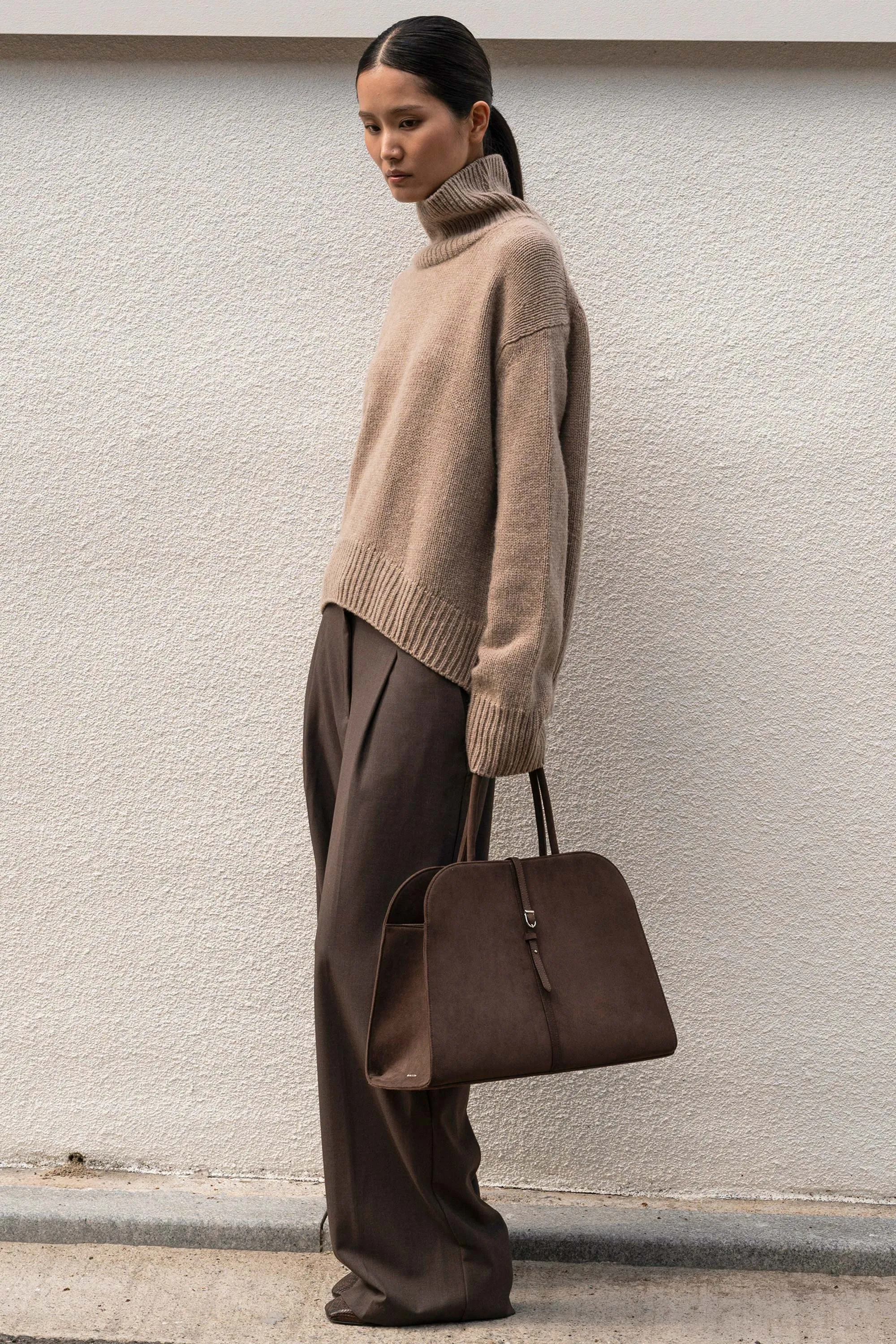 BLANC SUEDE LARGE