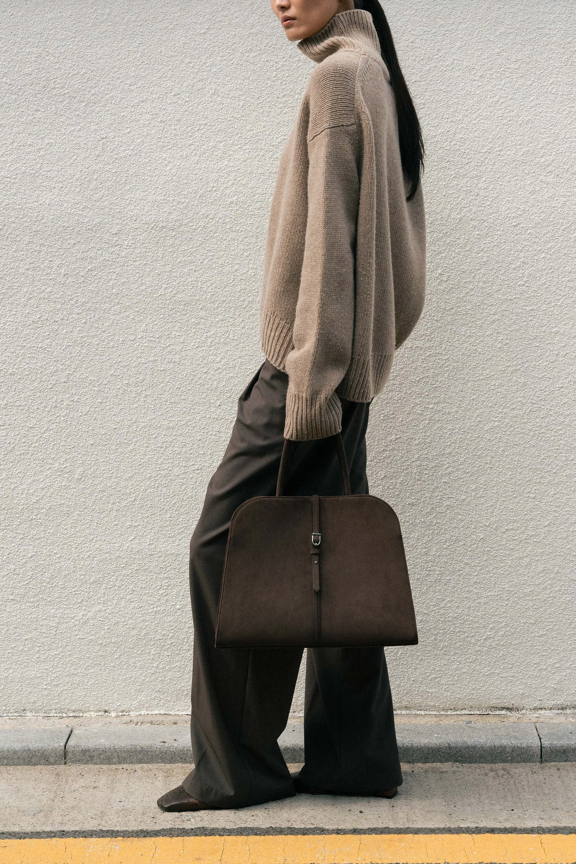 BLANC SUEDE LARGE