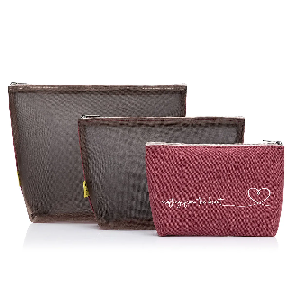 della Q Mesh   Zip Collection - 1123-1 - *Linen - Wine