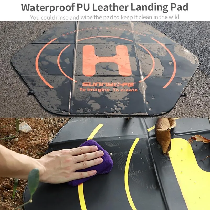 Double-sided Folding Drone Apron with Ground Spikes