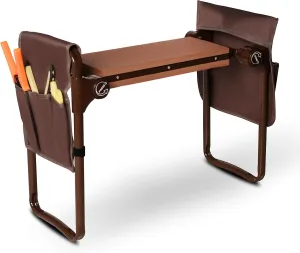 Ergonomic Garden Kneeler and Seat Bench, Heavy Duty Lightweight Garden Stool with 2 Tool Pouches