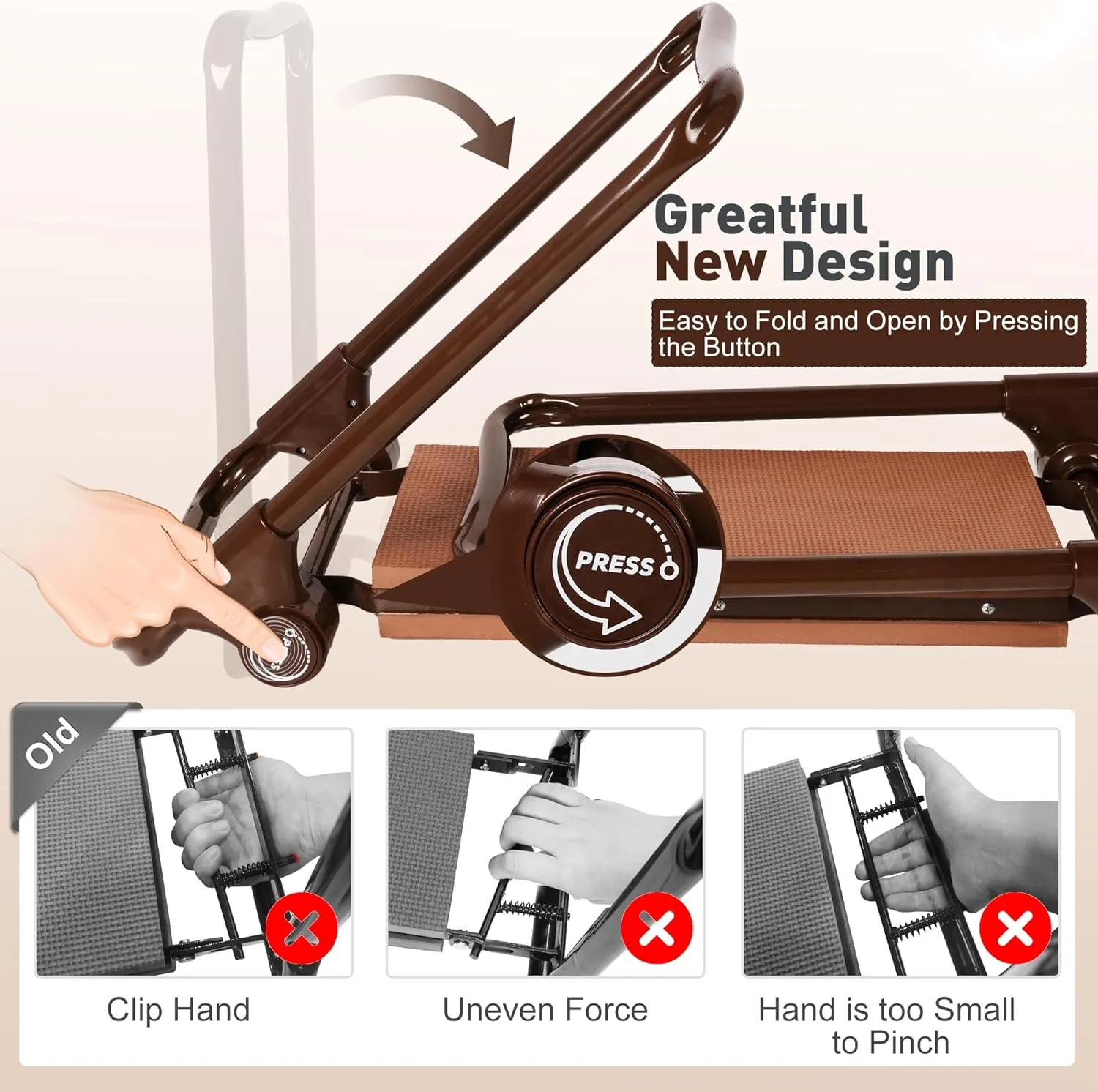Ergonomic Garden Kneeler and Seat Bench, Heavy Duty Lightweight Garden Stool with 2 Tool Pouches