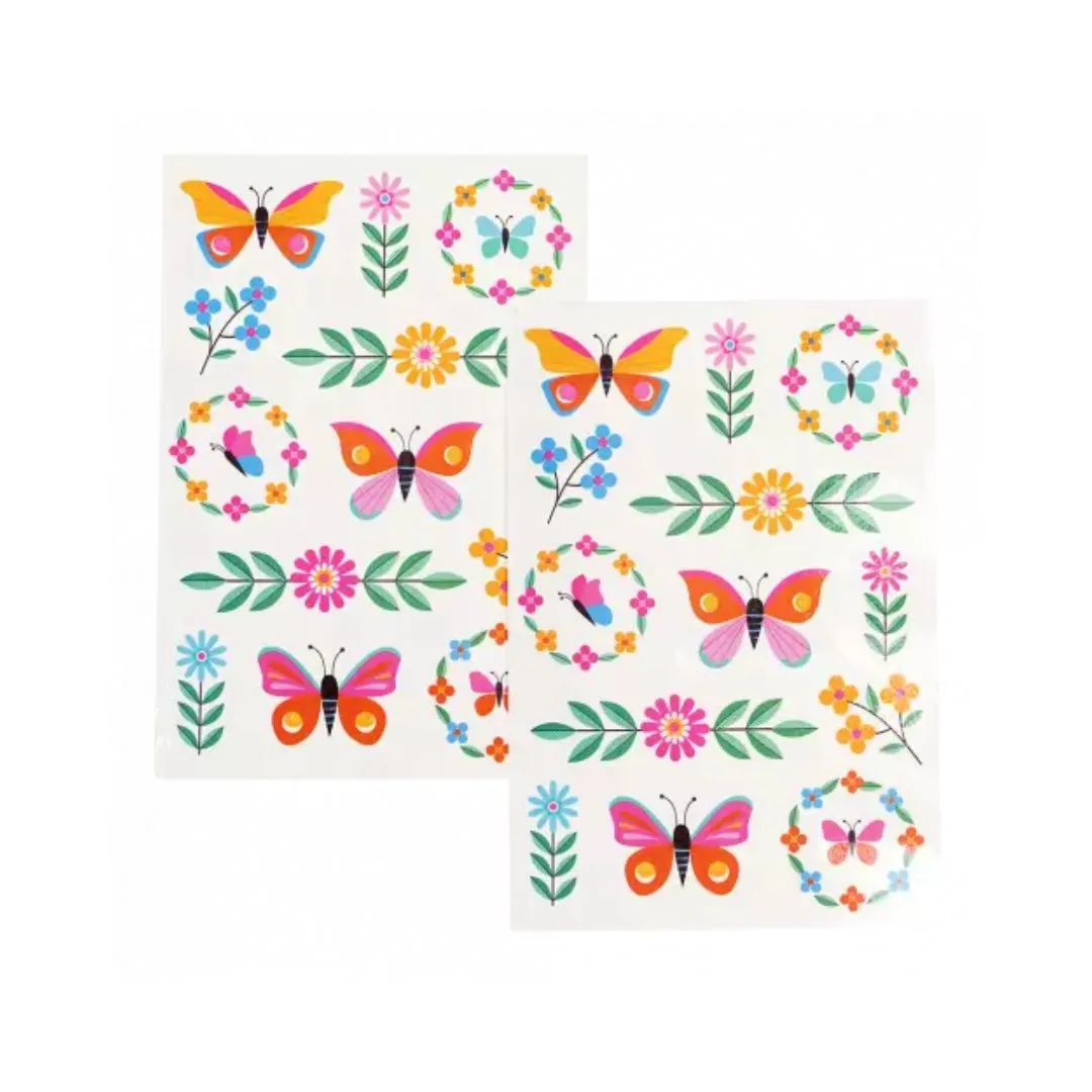 Floral Flutter Temporary Tattoos