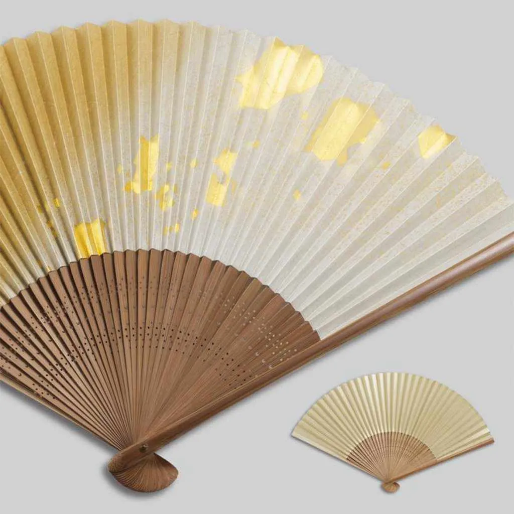 FOLDING FAN CHIRASHI BEAUTY AKIKAZE (UNISEX), Hand Fan, Kanazawa Gold Leaf