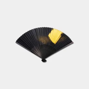 FOLDING FAN FOIL TSUKIYO TSUKIYO (UNISEX), Hand Fan, Kanazawa Gold Leaf