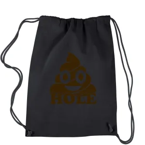 Funny Emoticon Sh*thole Trump Political Joke Drawstring Backpack