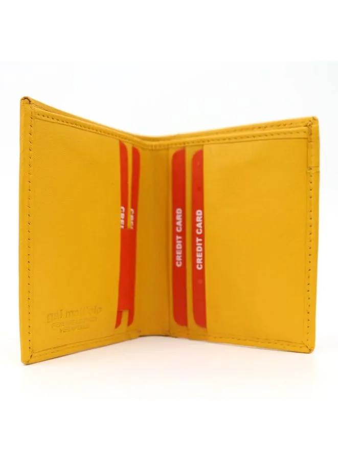 Gai Mattiolo Leather Vertical Wallet for Men – Premium Leather Wallet with Multiple Slots for Banknotes, Credit Cards & ID Cards