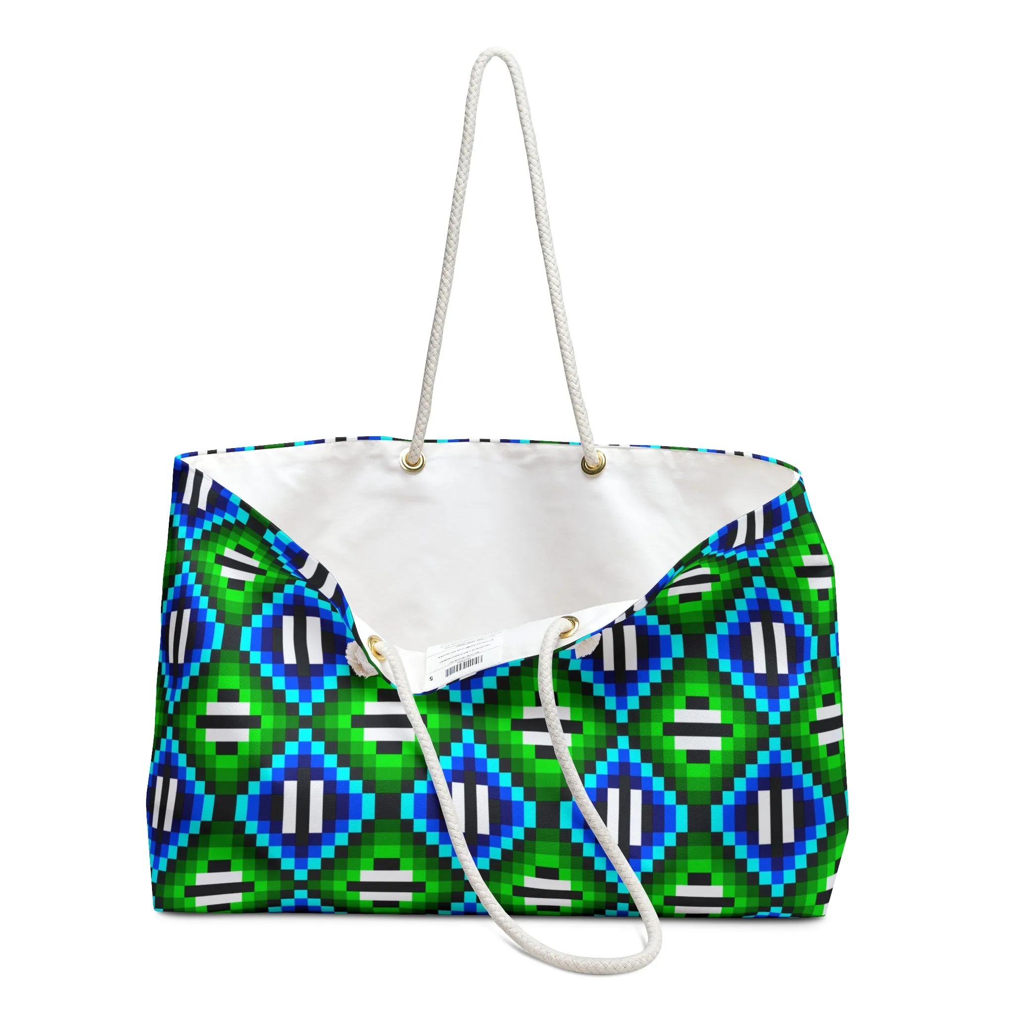 Green & Blue TrianglesWeekender Bag