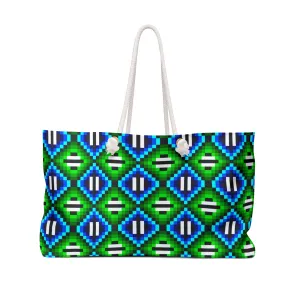 Green & Blue TrianglesWeekender Bag