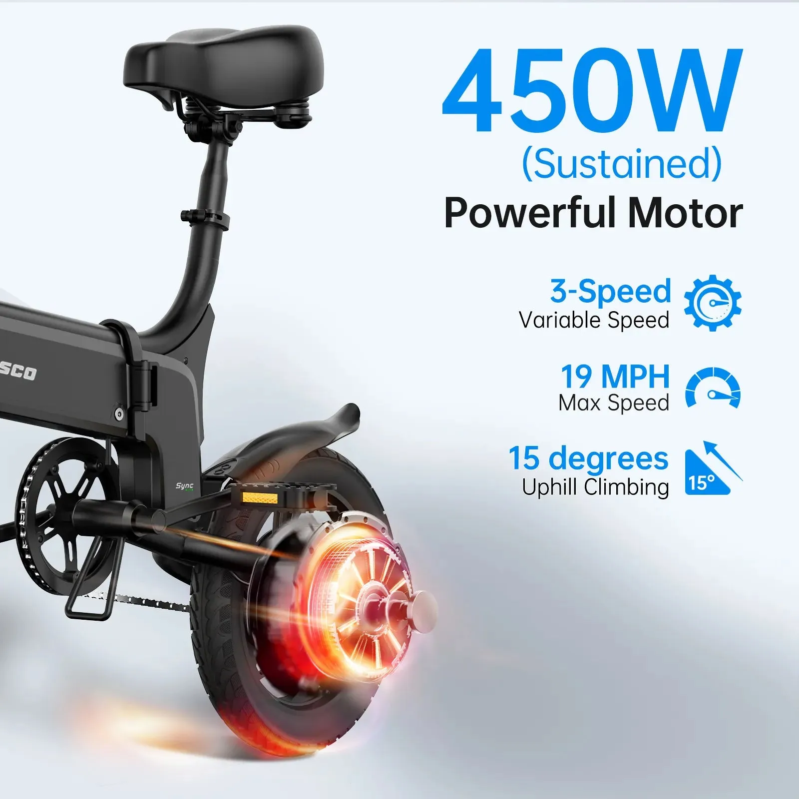 HOVSCO Sync Max 14" Folding Electric Bike