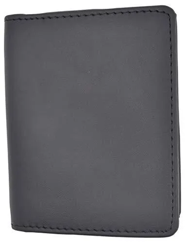 Leather Badge Holder 7 Pointed Star Compact, Low Profile Case with Single Id Window 2535TABK