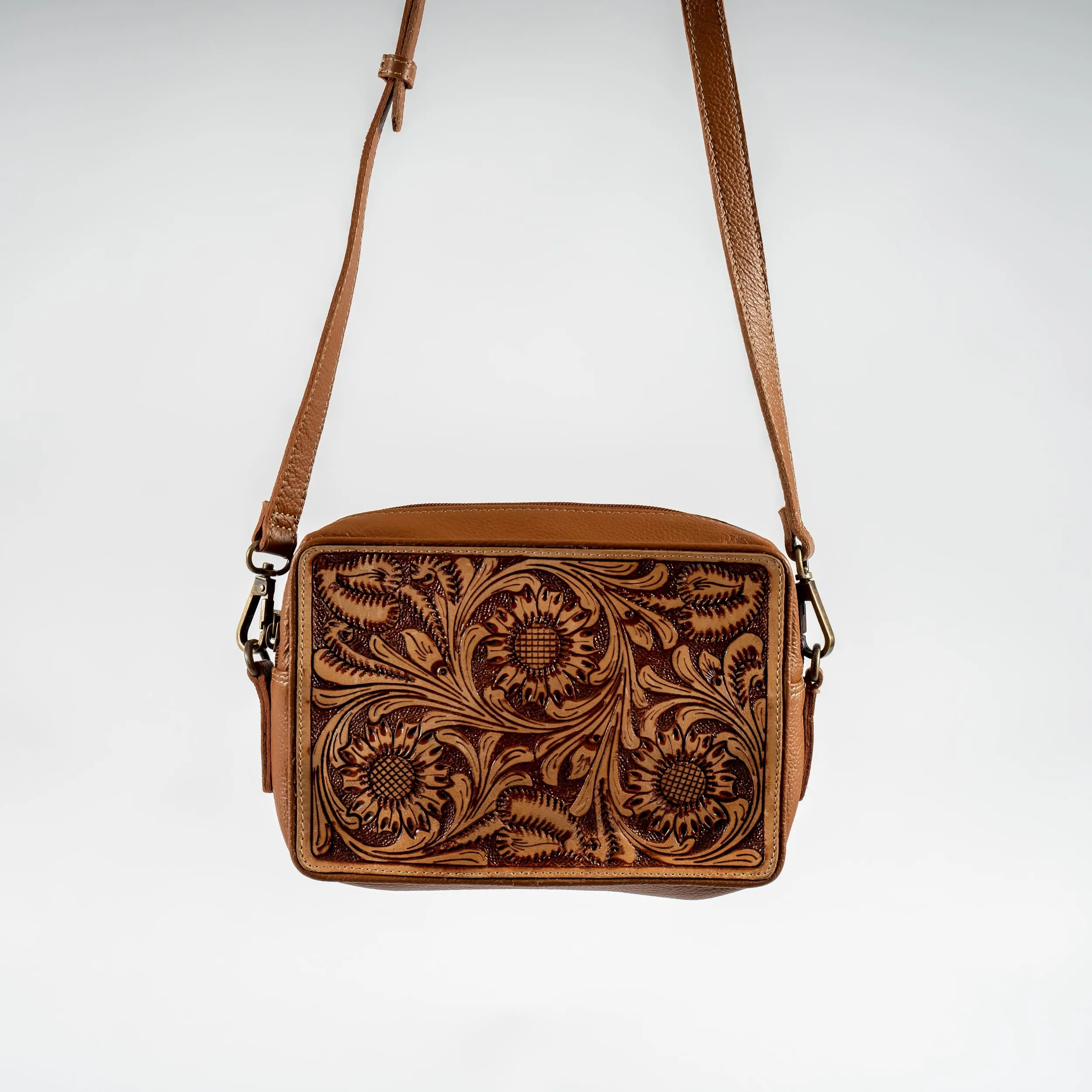 Leather Hand-Tooled Bag