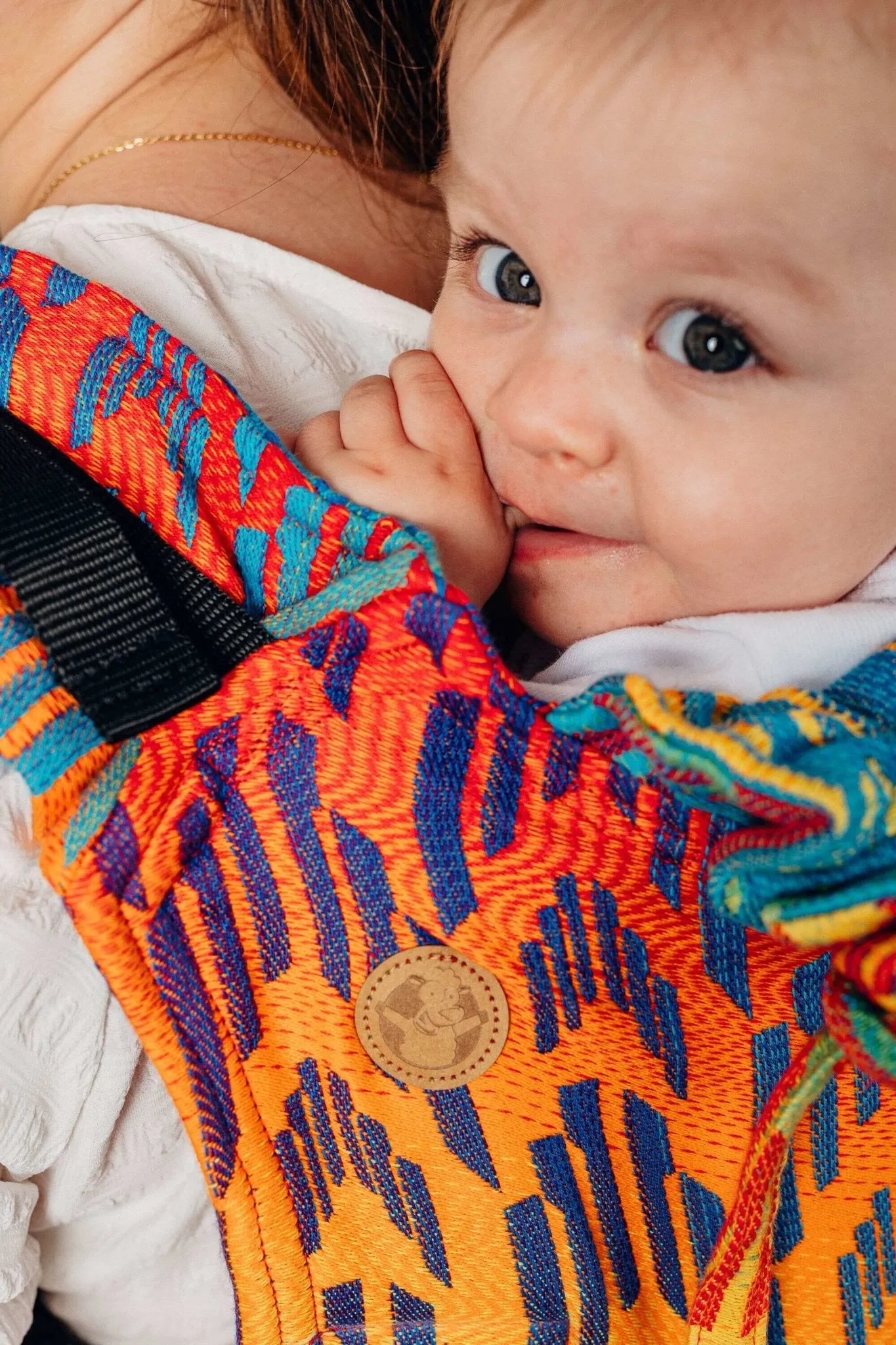 LennyLamb Onbuhimo Standard size Rainbow Chevron