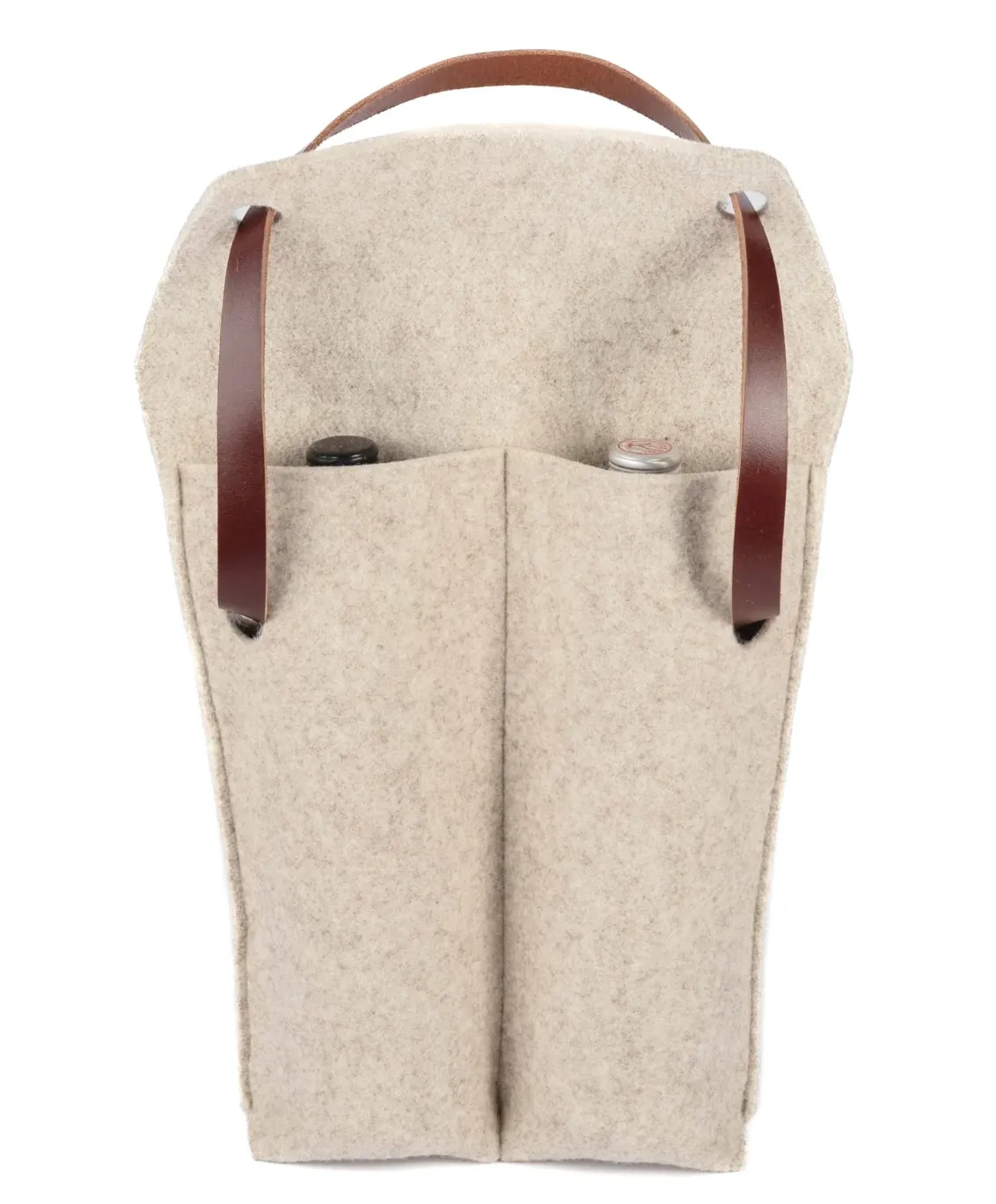 SCL Double Bottle Wine Carrier, Felt
