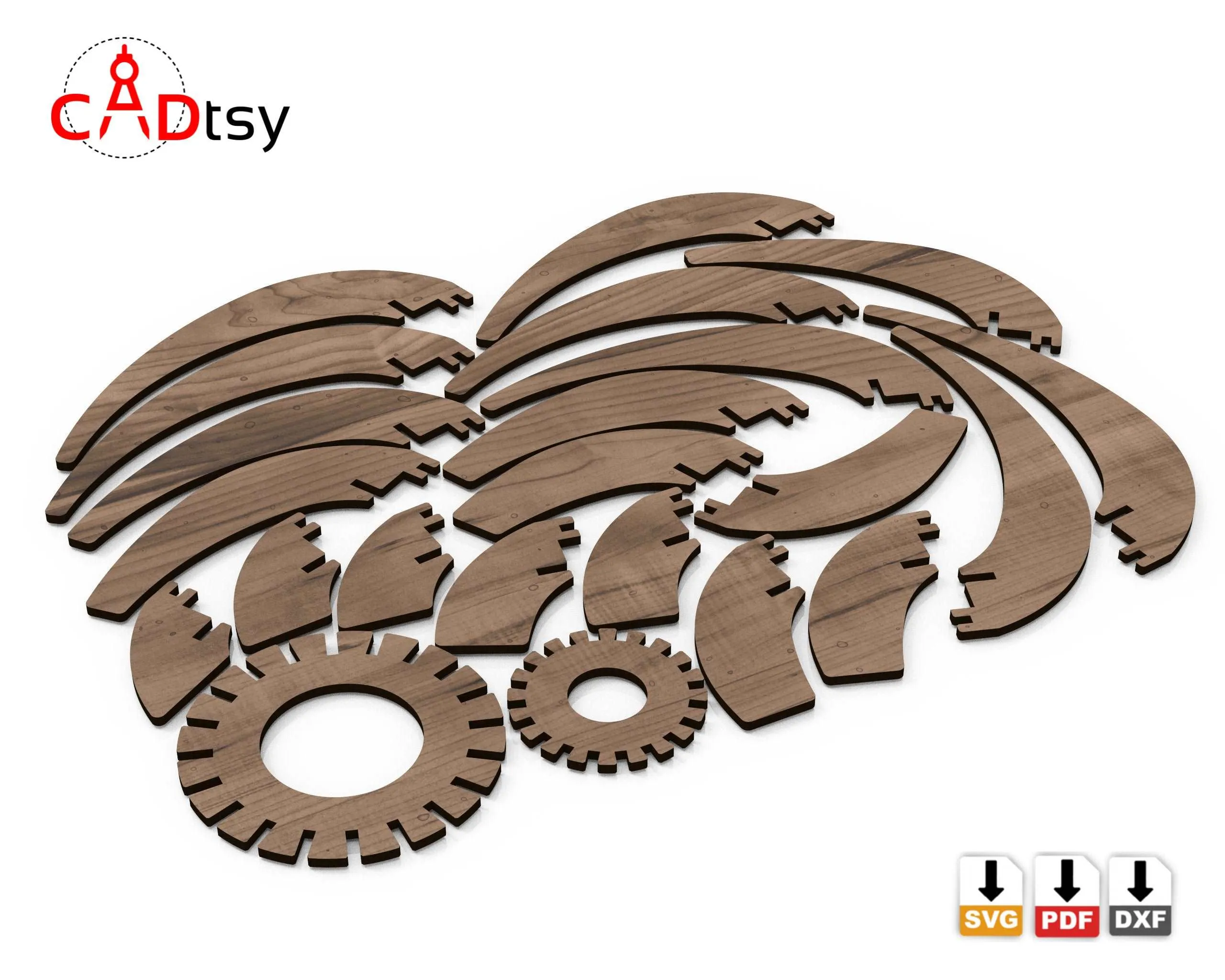 Tea Light Candle Holder DXF / SVG - Laser Cut, Cricut / Glowforge Compatible, CNC Pattern
